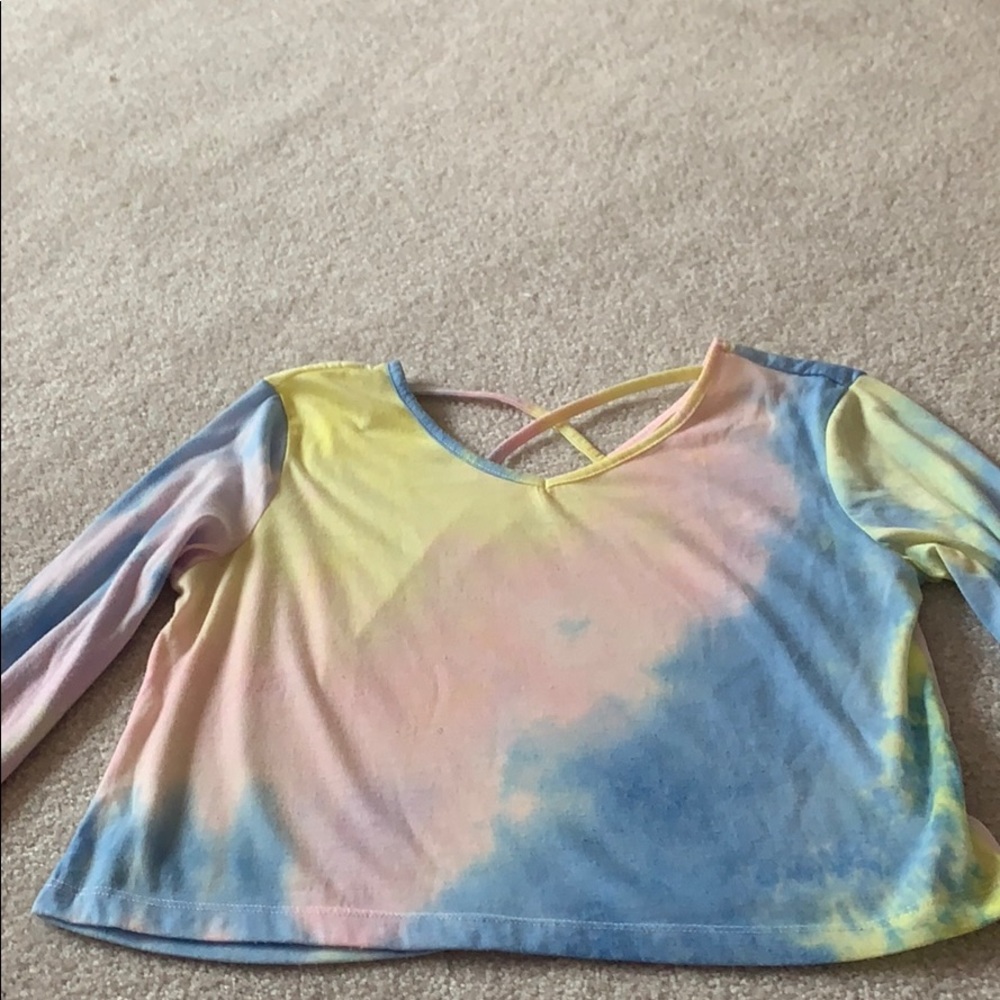 Tye dye long sleeve shirt